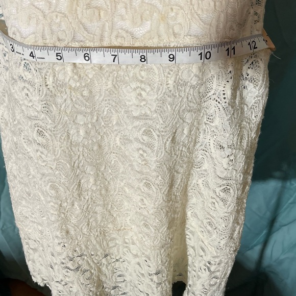American Eagle Outfitters Cream Lace Mini Dress - Picture 3 of 6